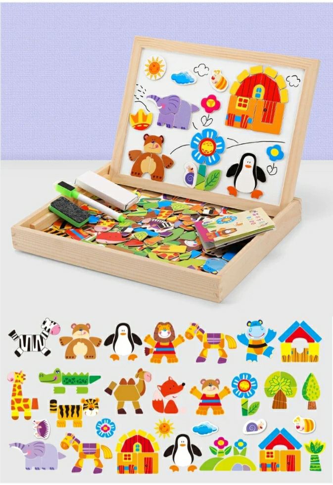 Multifunctional Educational Magnetic Board Toy For Kids 110-135pcs