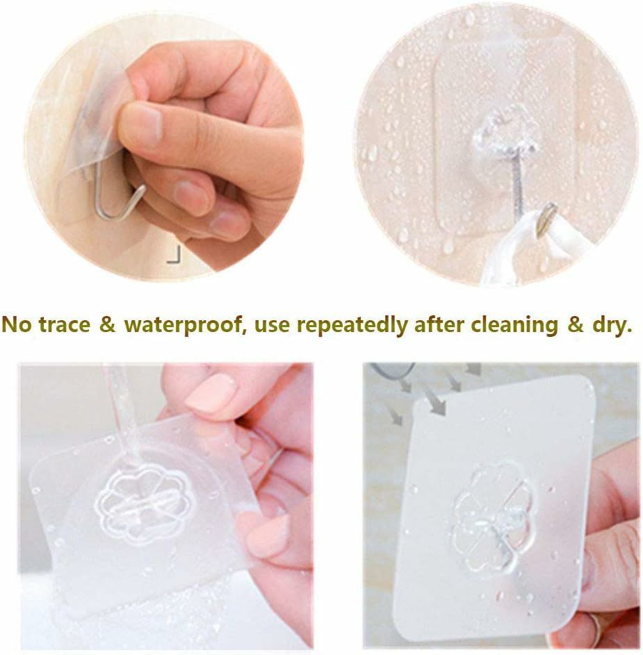 Wall Hook Strong Adhesive 10 Pc
