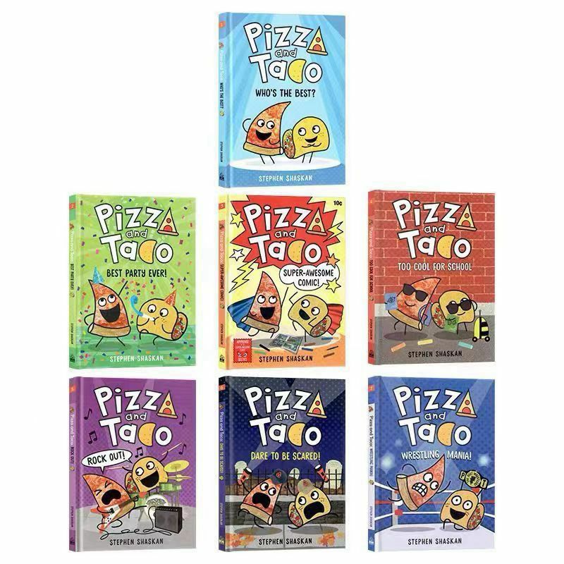Pizza And Taco 8 Books Set By Stephen Shaskan Hard Cover