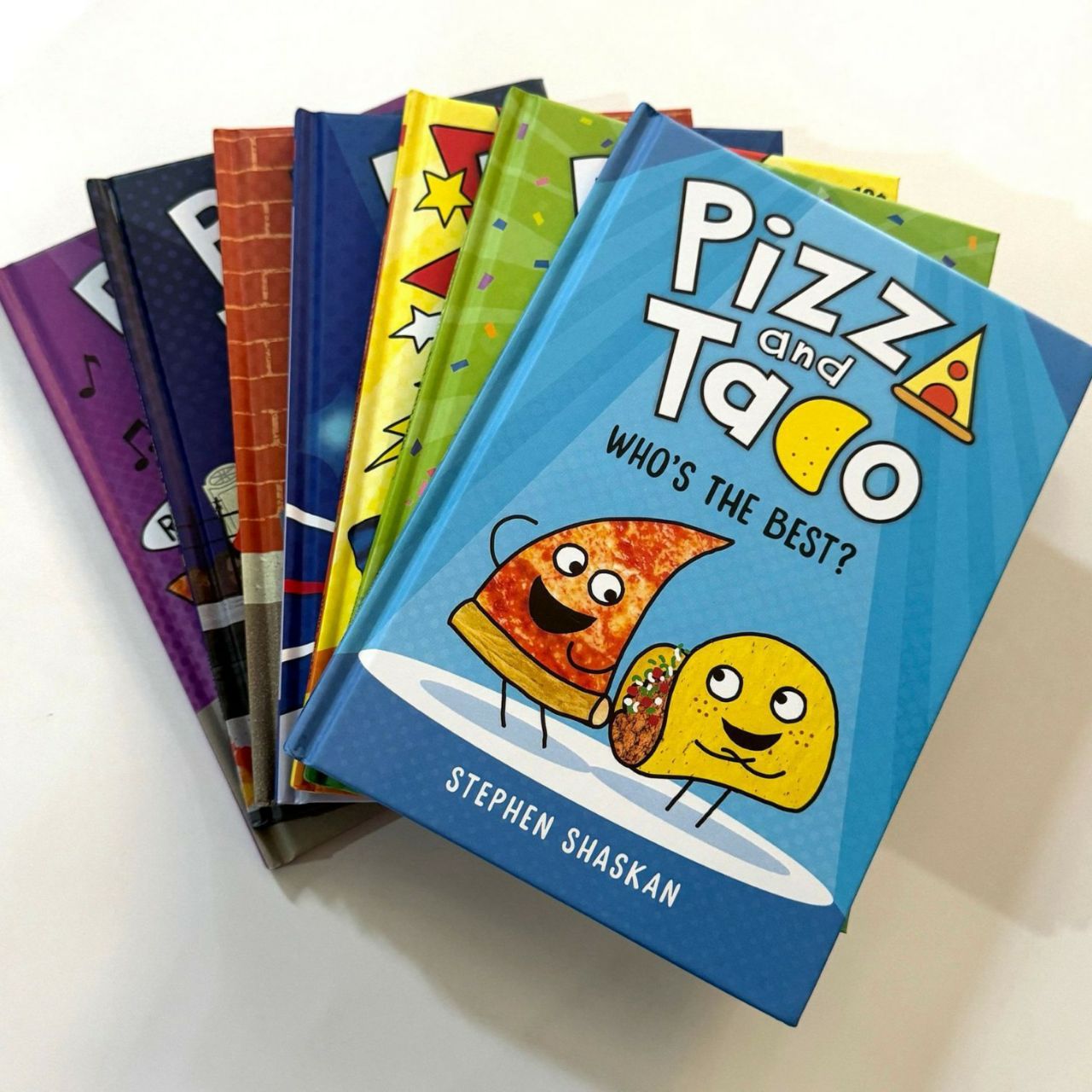 Pizza And Taco 8 Books Set By Stephen Shaskan Hard Cover