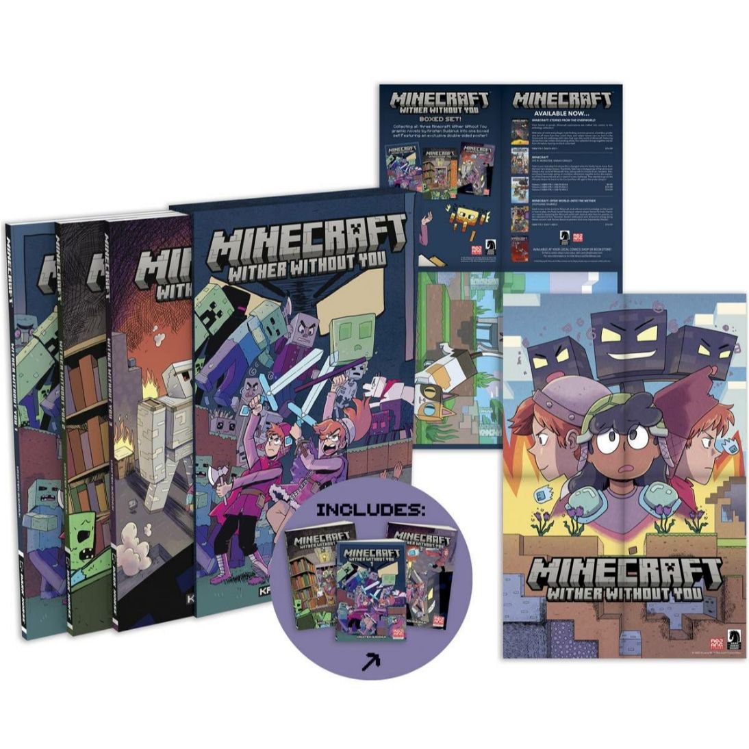 Minecraft 3 Books Set Wither Without you 1-3