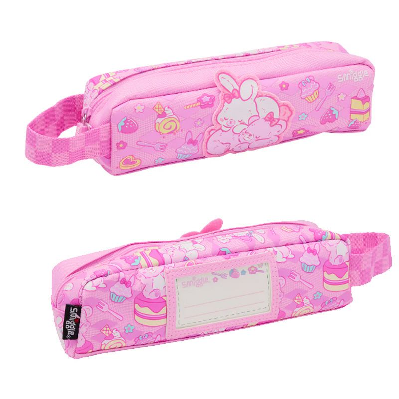 Smiggle Rabbit Design 4pcs Set Backpack 26cm Lunch Bag Case Bottle