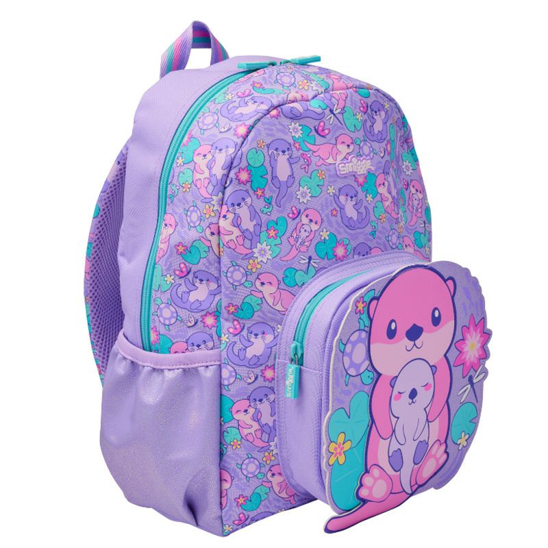 Smiggle 4pcs Set For School Backpack 38cm Lunch Bag Case Bottle