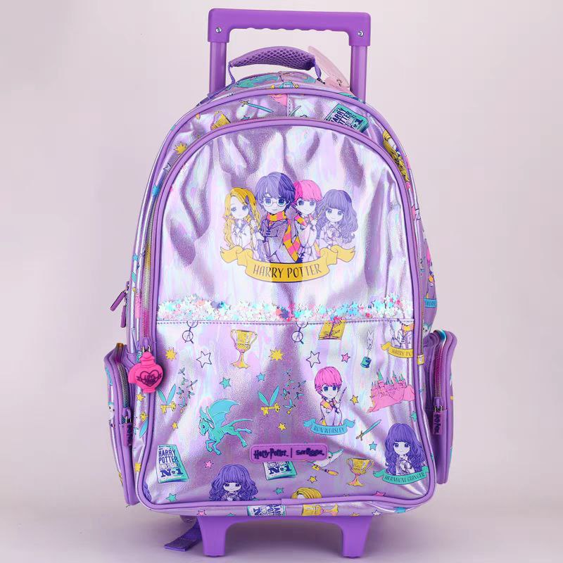 Smiggle Backpack With Wheels Harry Potter Design
