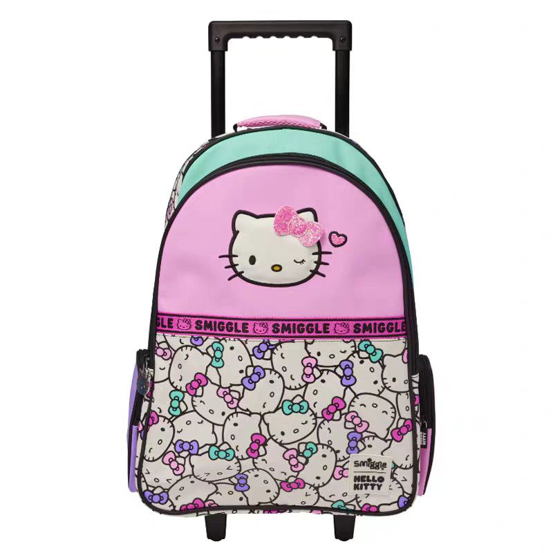 Smiggle Backpack With Whels Hello Kitty Design