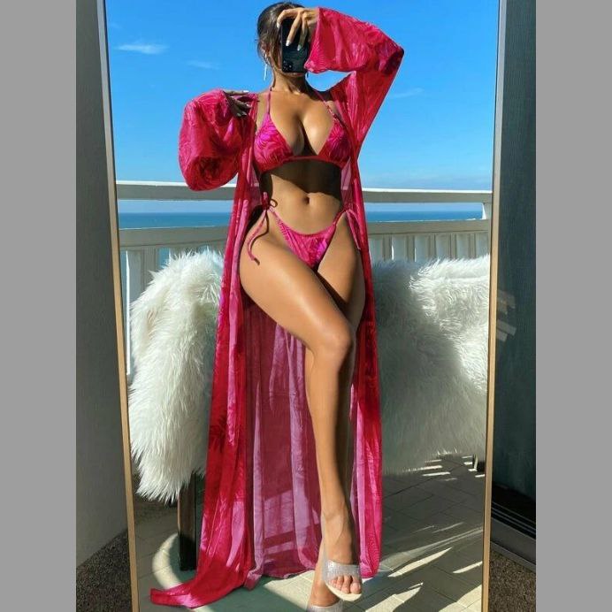 Swimwear For Women 3Pcs Pink&Red Color Size S-XL