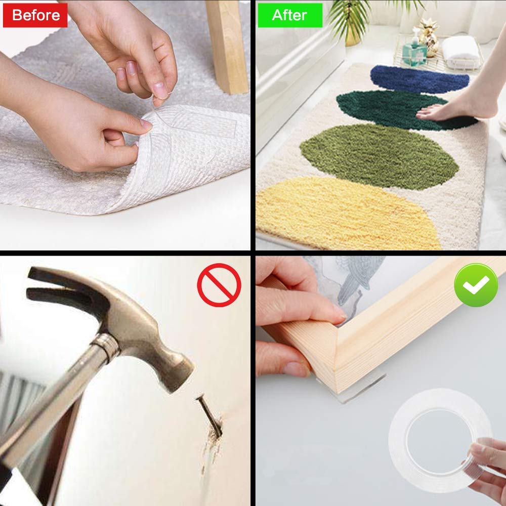Double Sided Tape Transparent Traceless Multifunctional 5m