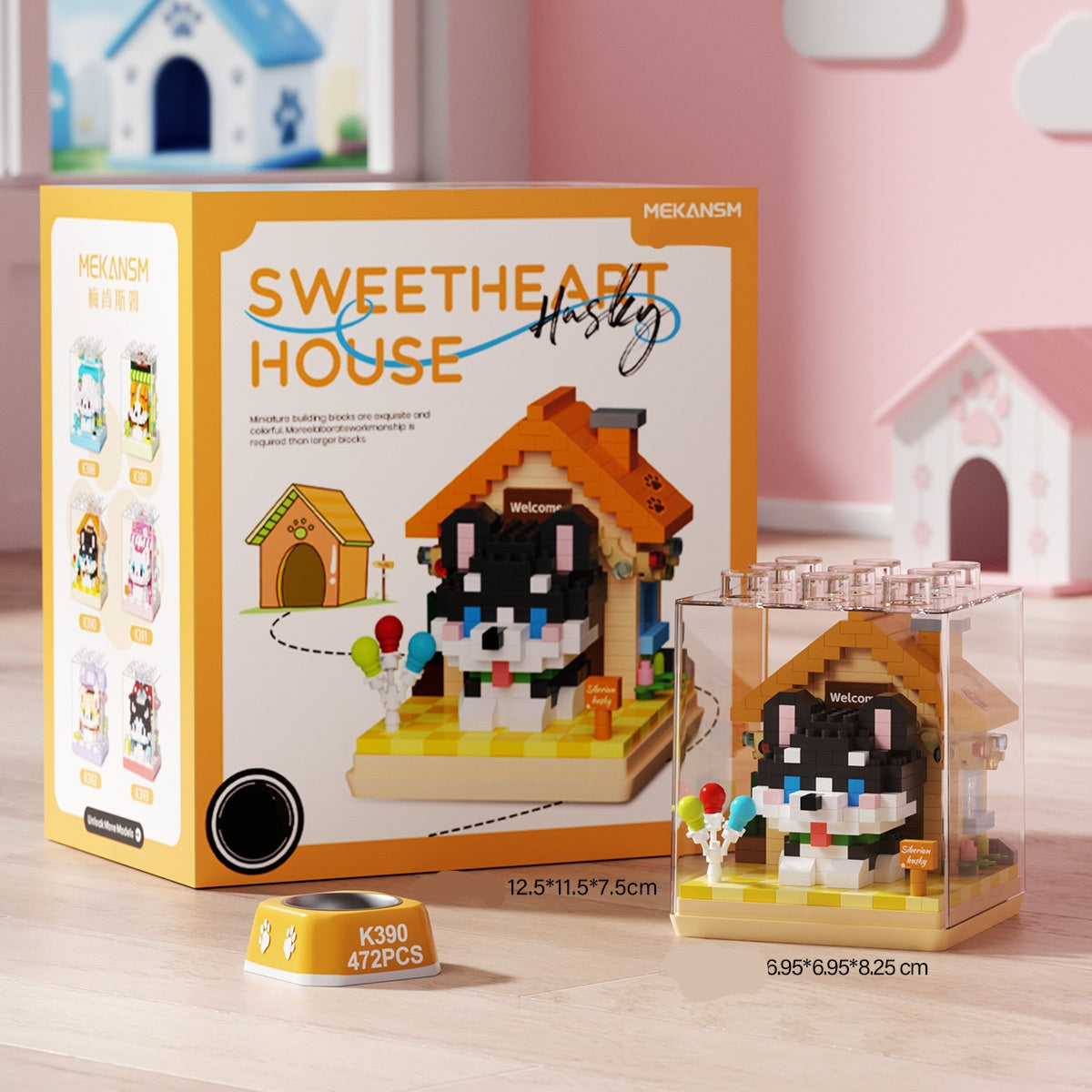 Sweetheart House Mini Block Pet Collection With Box | 450pcs