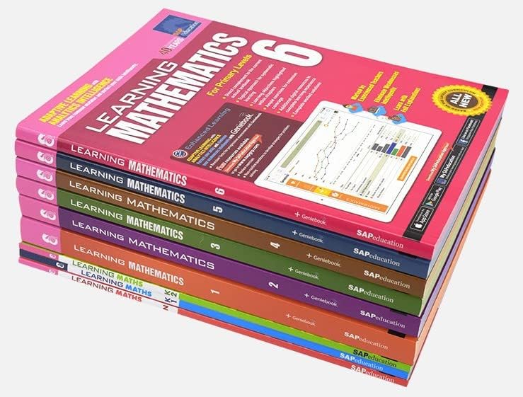 9 Pieces Math Book for Learning Math Grade 1-6 for Kids in Kindergarten and Primary School
