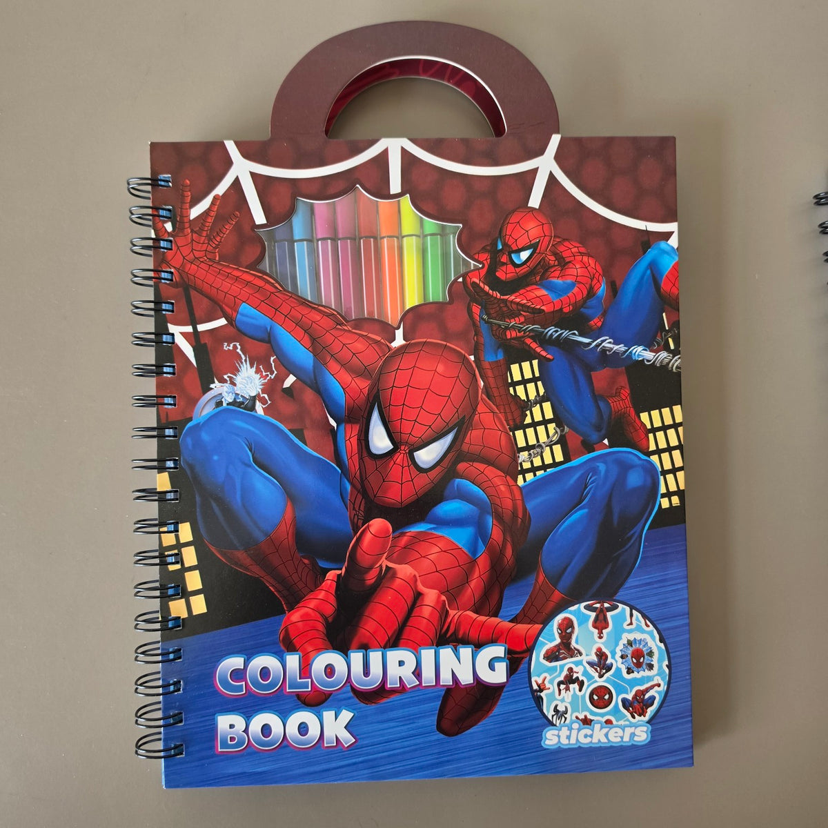 Spider-Man Colouring Book Set with Markers & Stickers | A4 | 3+