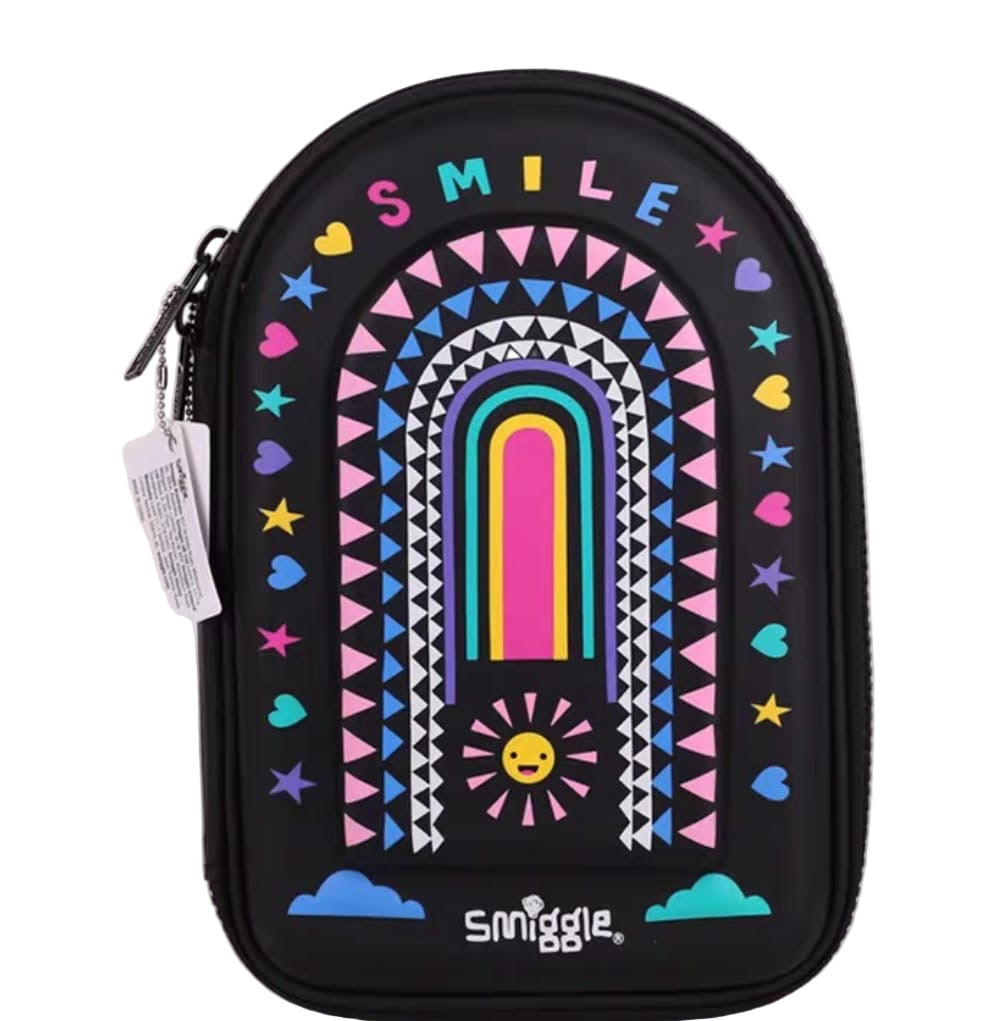 Smiggle New Rainbow Colorful Pen Box Pen Bag