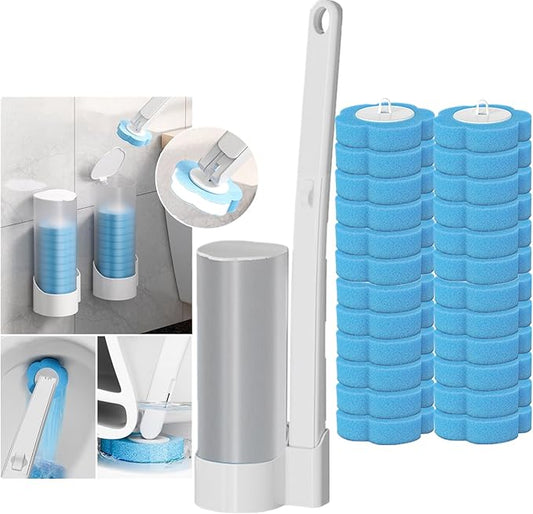 Disposable Toilet Brush 6 replacement Heads With