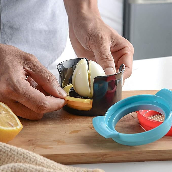 3in1 Egg Slicer Stainless Steel Cutter Multi Purpose Kitchen Tool