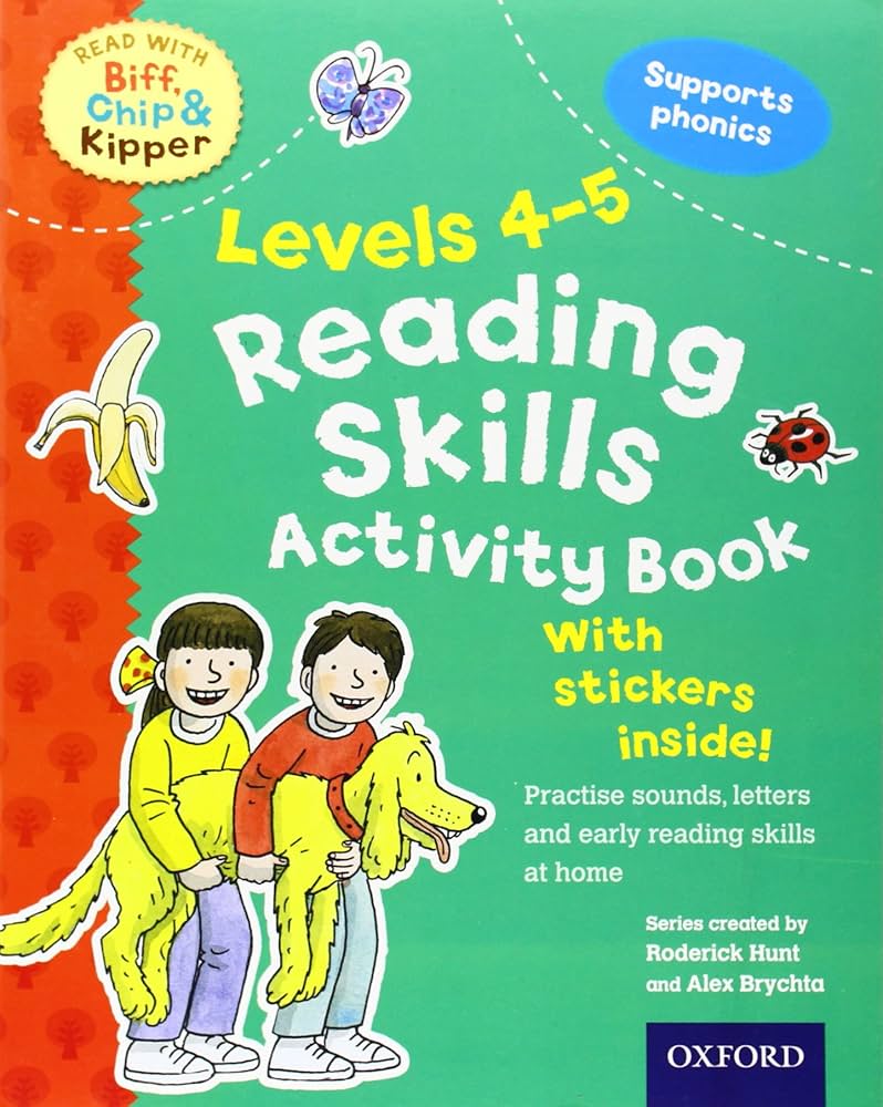 Reading Skills Activity Book With stickers inside . Set 4 Books