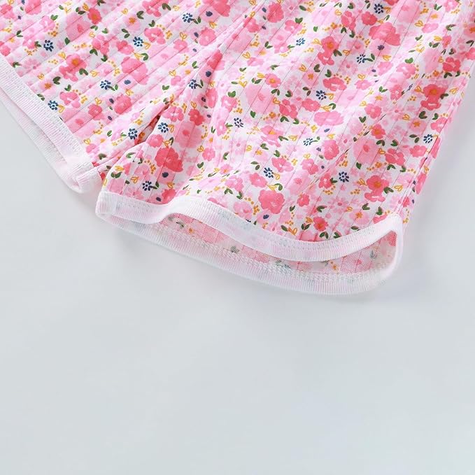 Pijama For Girls Cotton Flower Design Size 1-12y