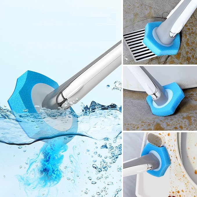 Disposable Toilet Brush 6 replacement Heads With