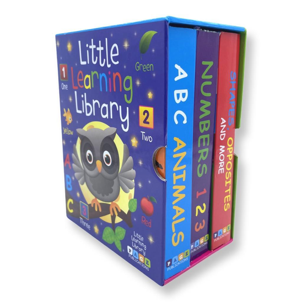 Little Learning Library (3 Book Set) Alphabet,Numbers&Opposites-Kids Books Boxed Collection
