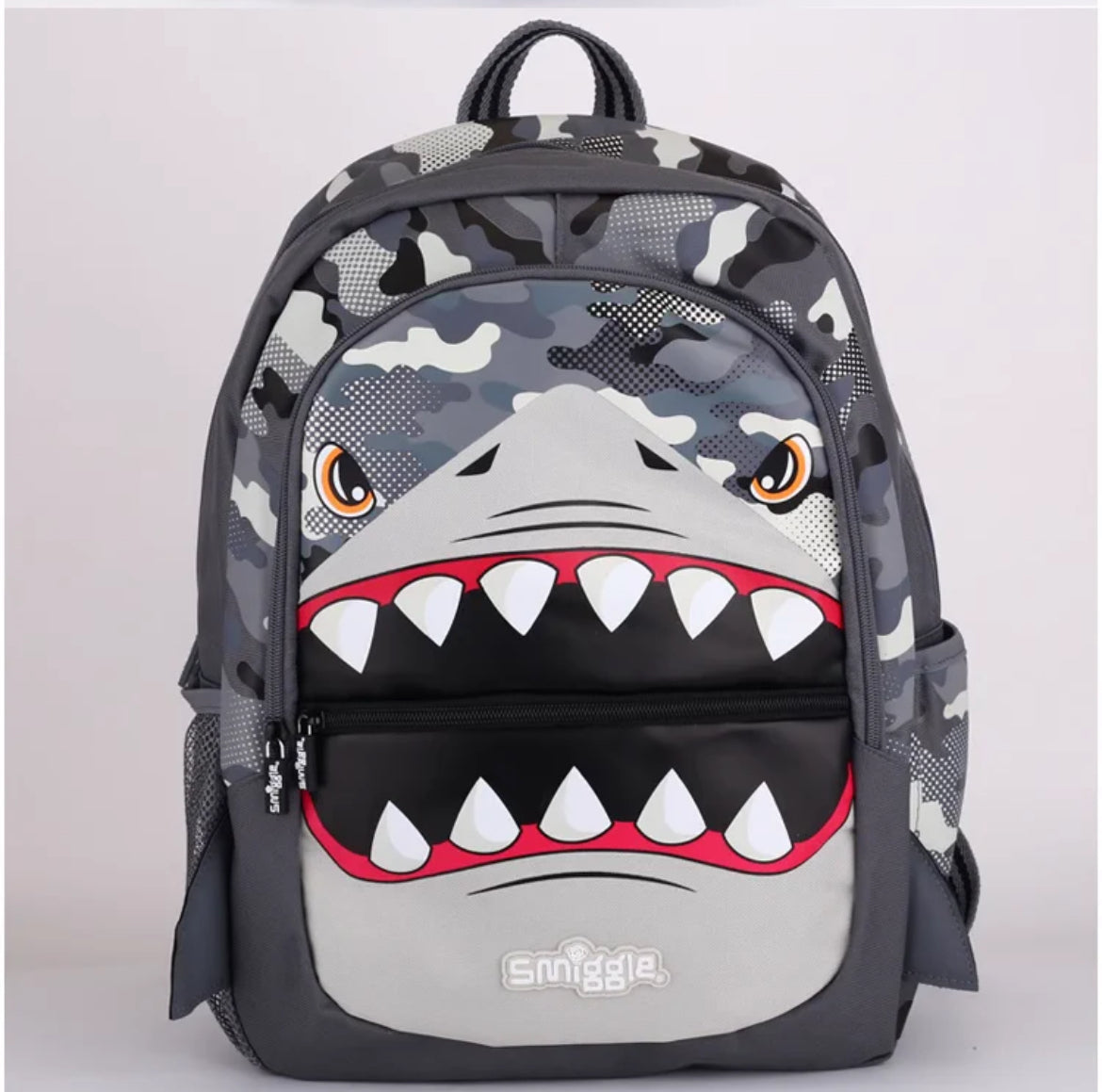 Smiggle Wonder Backpack School Bags High Quality For Boys With Shark Design 43cm G1-G3