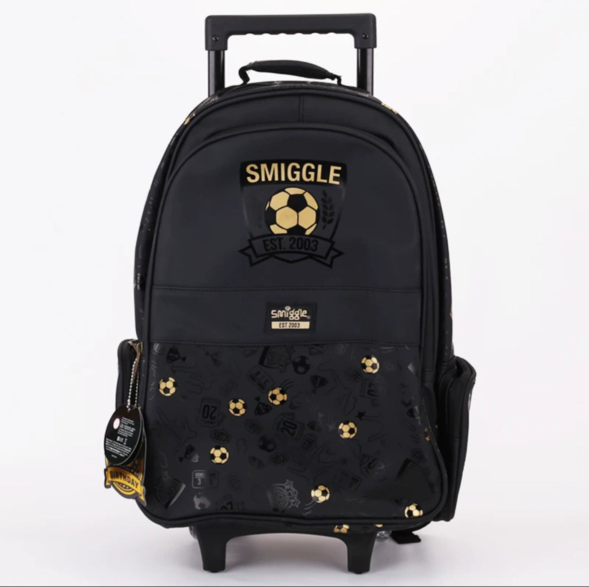 Smiggle Backpack With Wheels Football Design