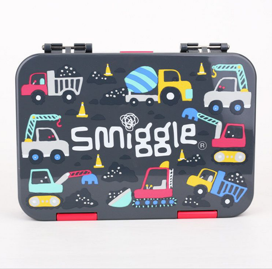 Smiggle Lunch Box Vehicles Design 21x15x4.5