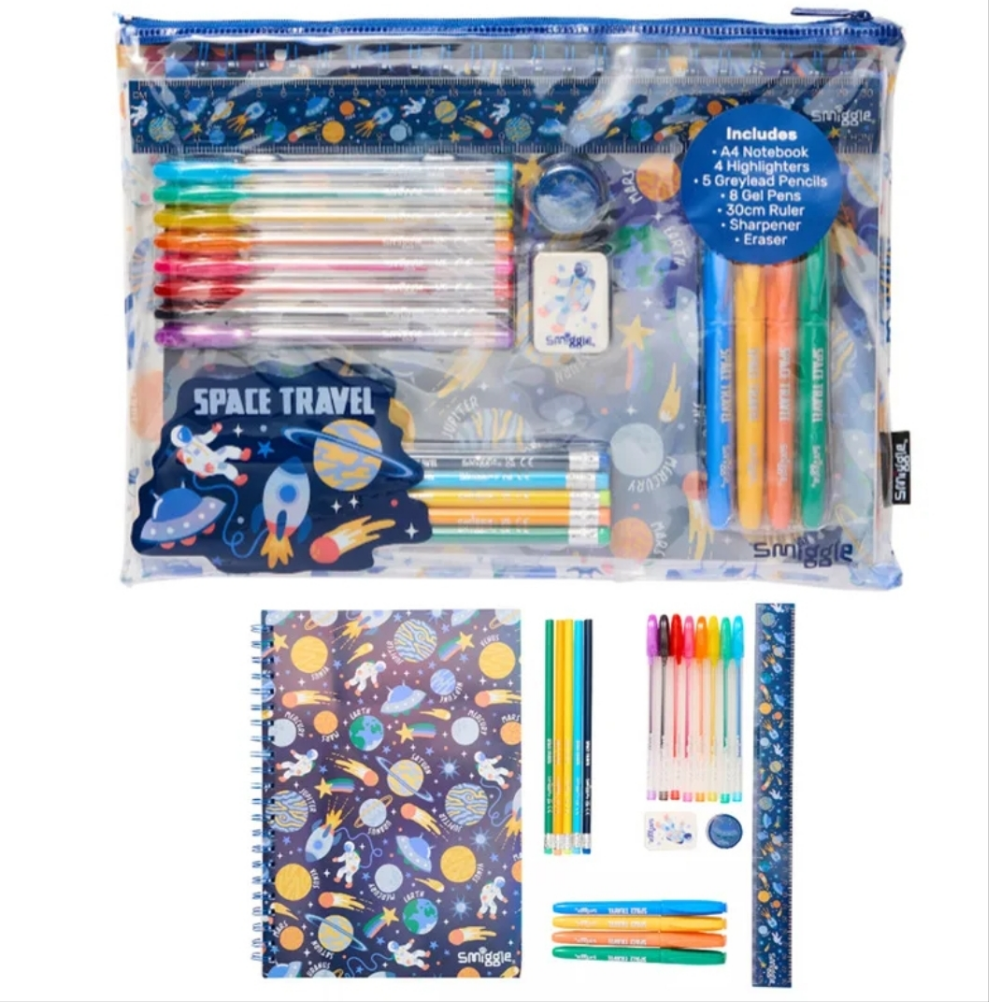 Smiggle Space Stationery Set