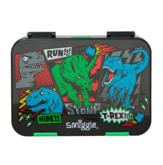 Smiggle Lunch Box Dinosaurs Design 21x15x4.5