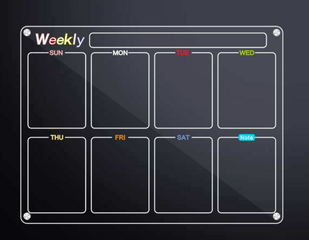 Magnetic Fridge Planner Weekly Planner Shopping List and Calendar for Family Organization
