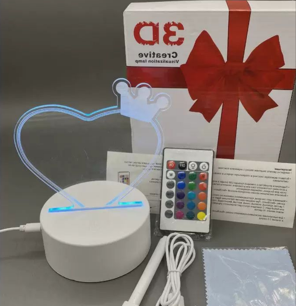 Led Light Board  3D Creative Visualization Lamp