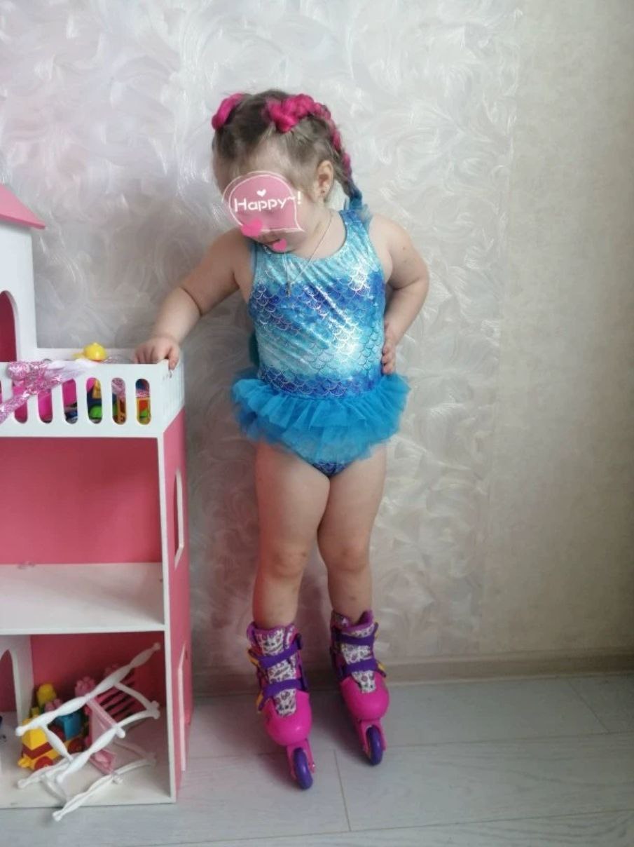Mermaid Swimsuits 1pcs Size (2-3y)