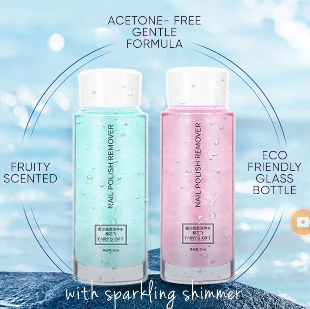 Acetone Free Nail Polish Remover With Sparkling Shimmer