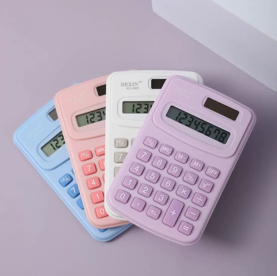 Small Portable Calculator 8 Digit LCD Electronic Home Office Calculator for Kid Primary School Calculator