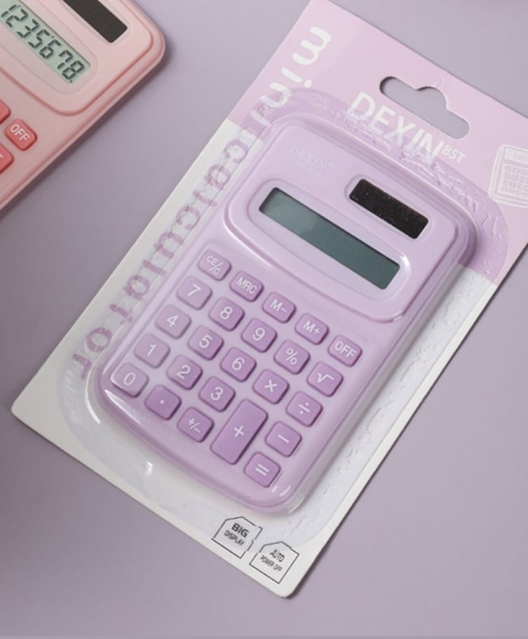 Small Portable Calculator 8 Digit LCD Electronic Home Office Calculator for Kid Primary School Calculator