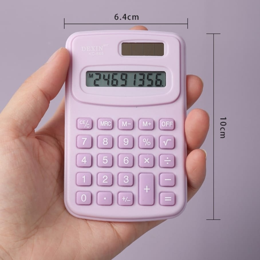 Small Portable Calculator 8 Digit LCD Electronic Home Office Calculator for Kid Primary School Calculator