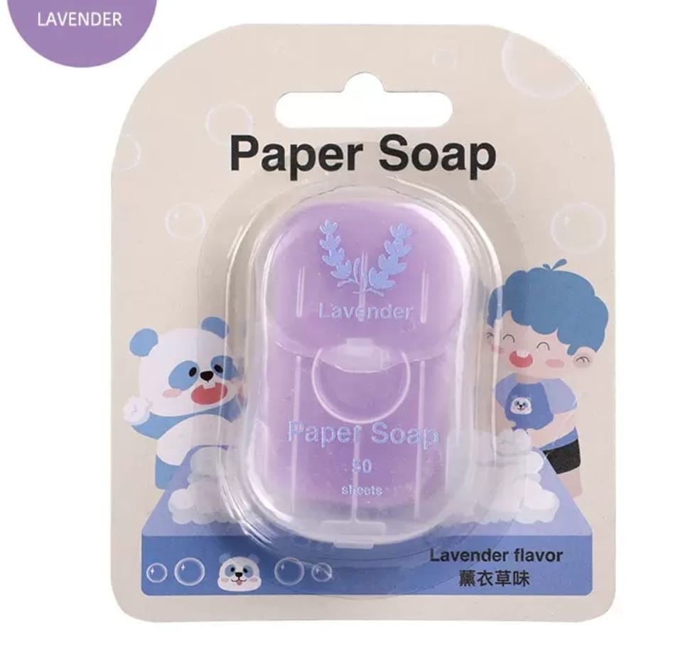 Paper Soap Sheets Portable On The Go