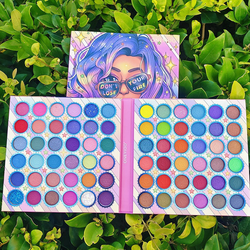 72 Color Eyeshadow Plate Pearlescent Matte