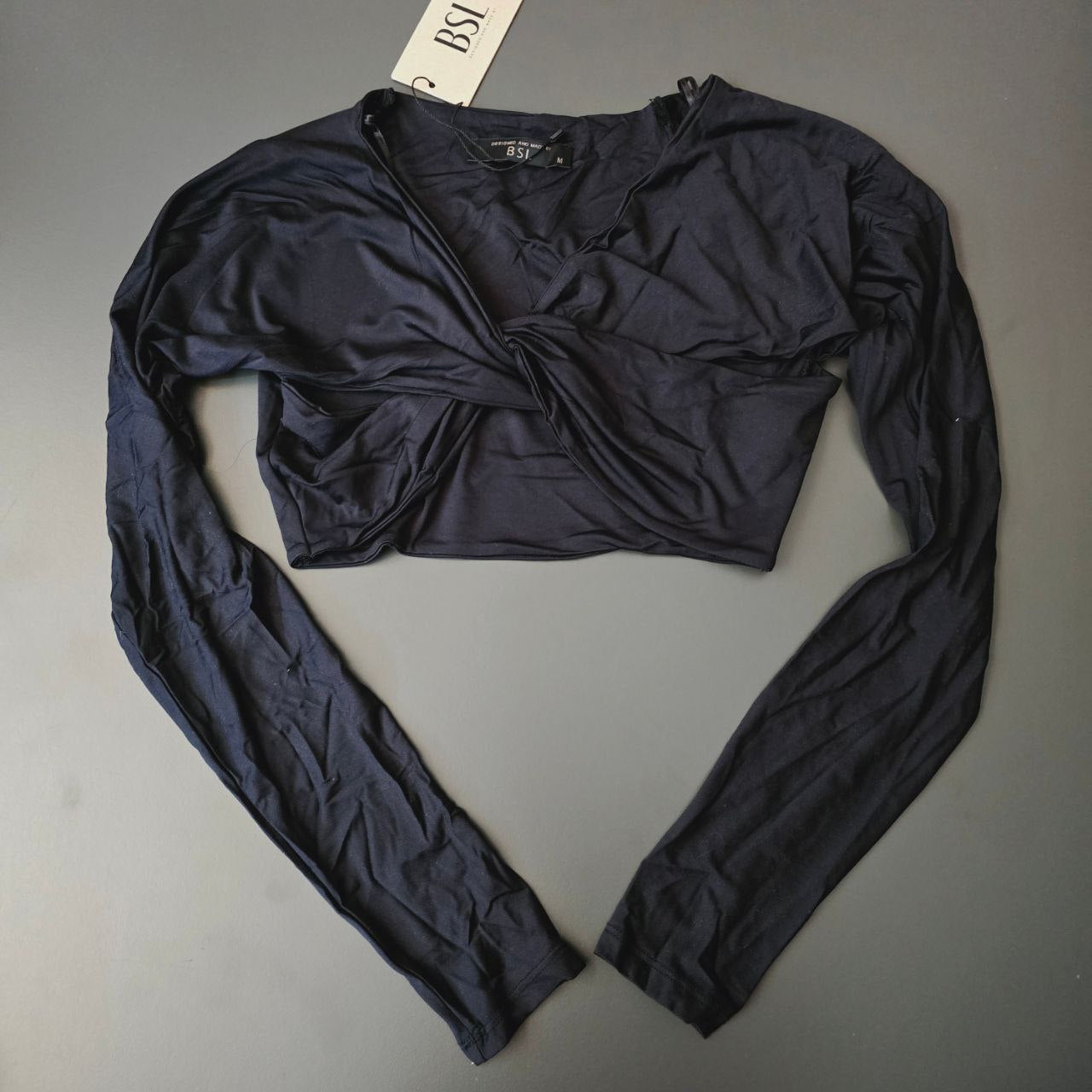 Crop Long Sleeve Brand:BSL Size XS-L