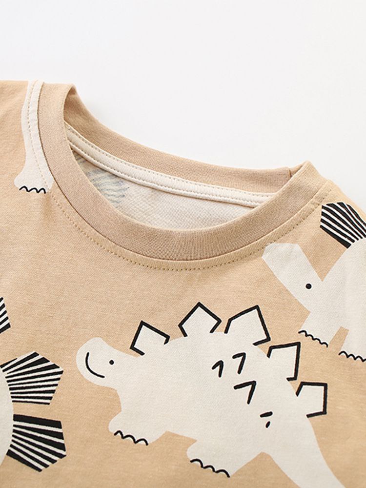 Boys Cotton Dinosaur – Soft Summer Outfit (4–8Y)
