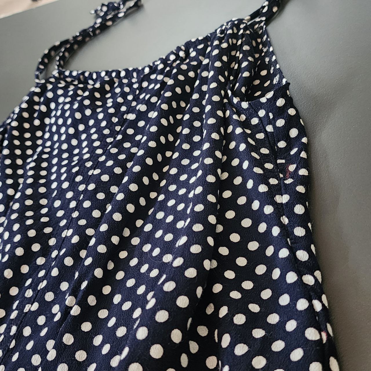 Set Of 2 Pieces Mini Skirt Crop Dots Size S-M