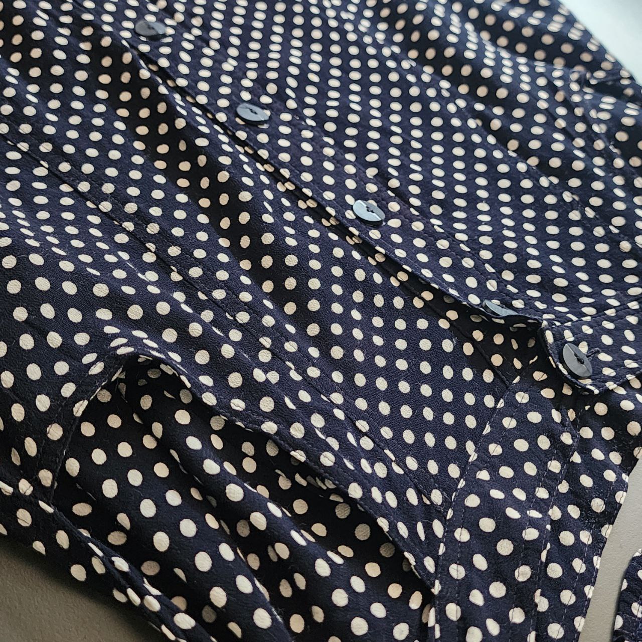 Set Of 2 Pieces Mini Skirt Crop Dots Size S-M