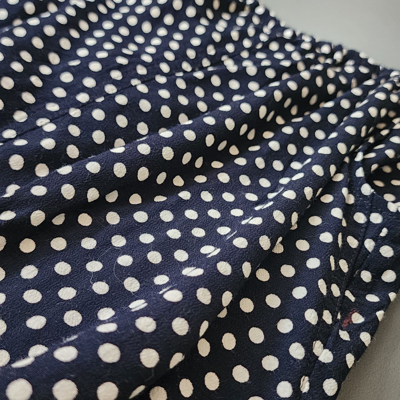 Set Of 2 Pieces Mini Skirt Crop Dots Size S-M