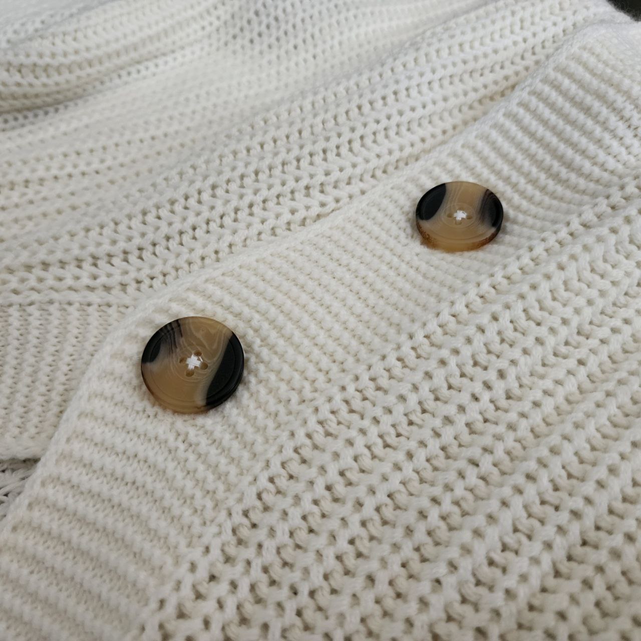 Cotton Sweater Button Up Drop Shoulder Brand:Only Size S