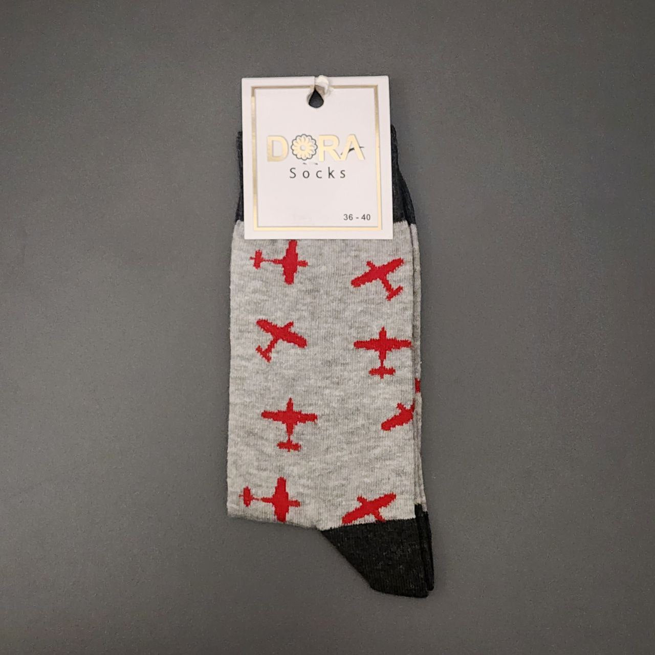 Long Socks Cotton With Design Size 36-40