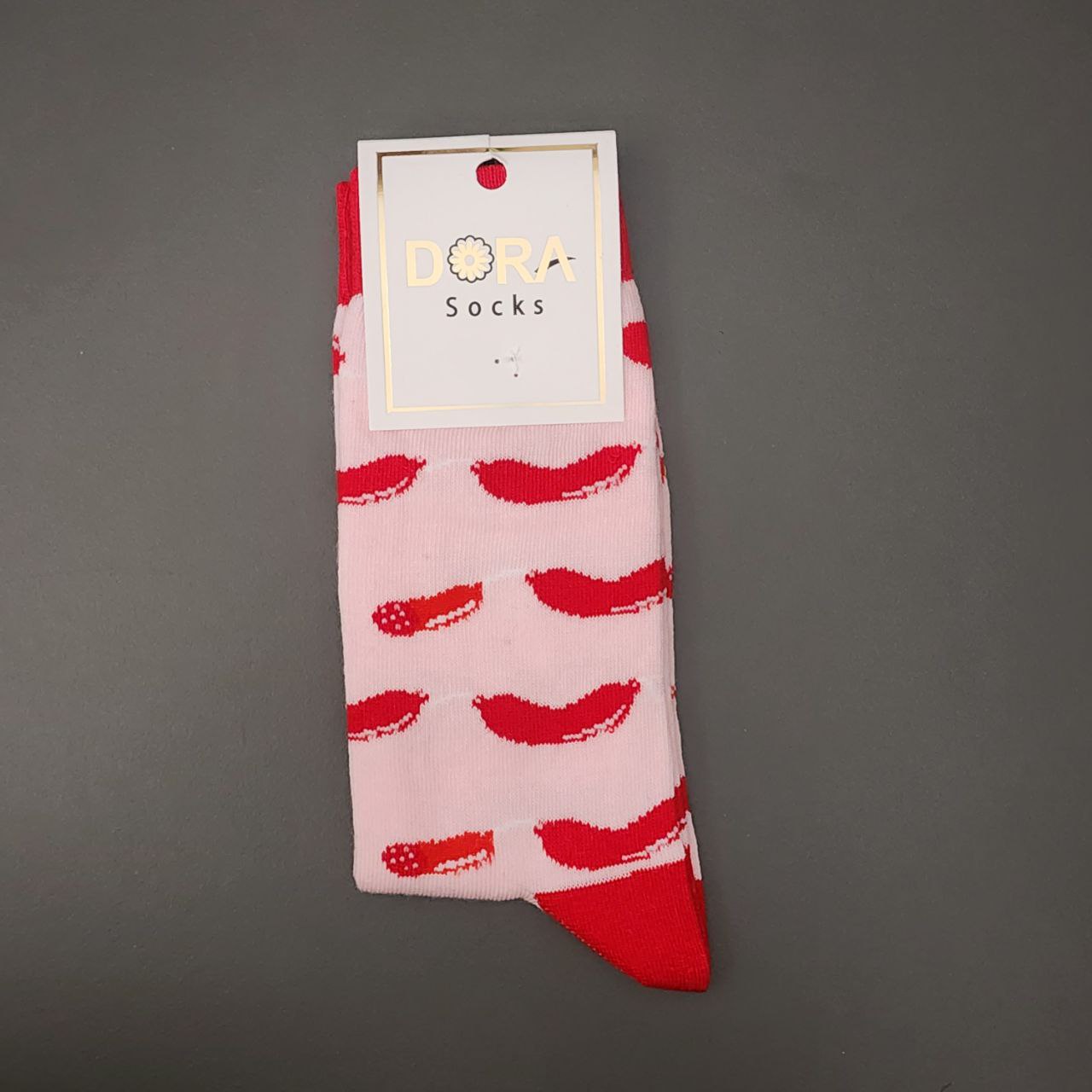 Long Socks Cotton With Design Size 36-40