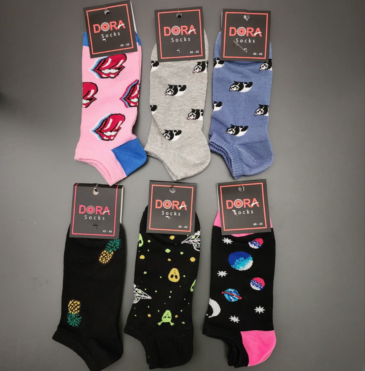 Short Socks Cotton For Kids Size 40-45