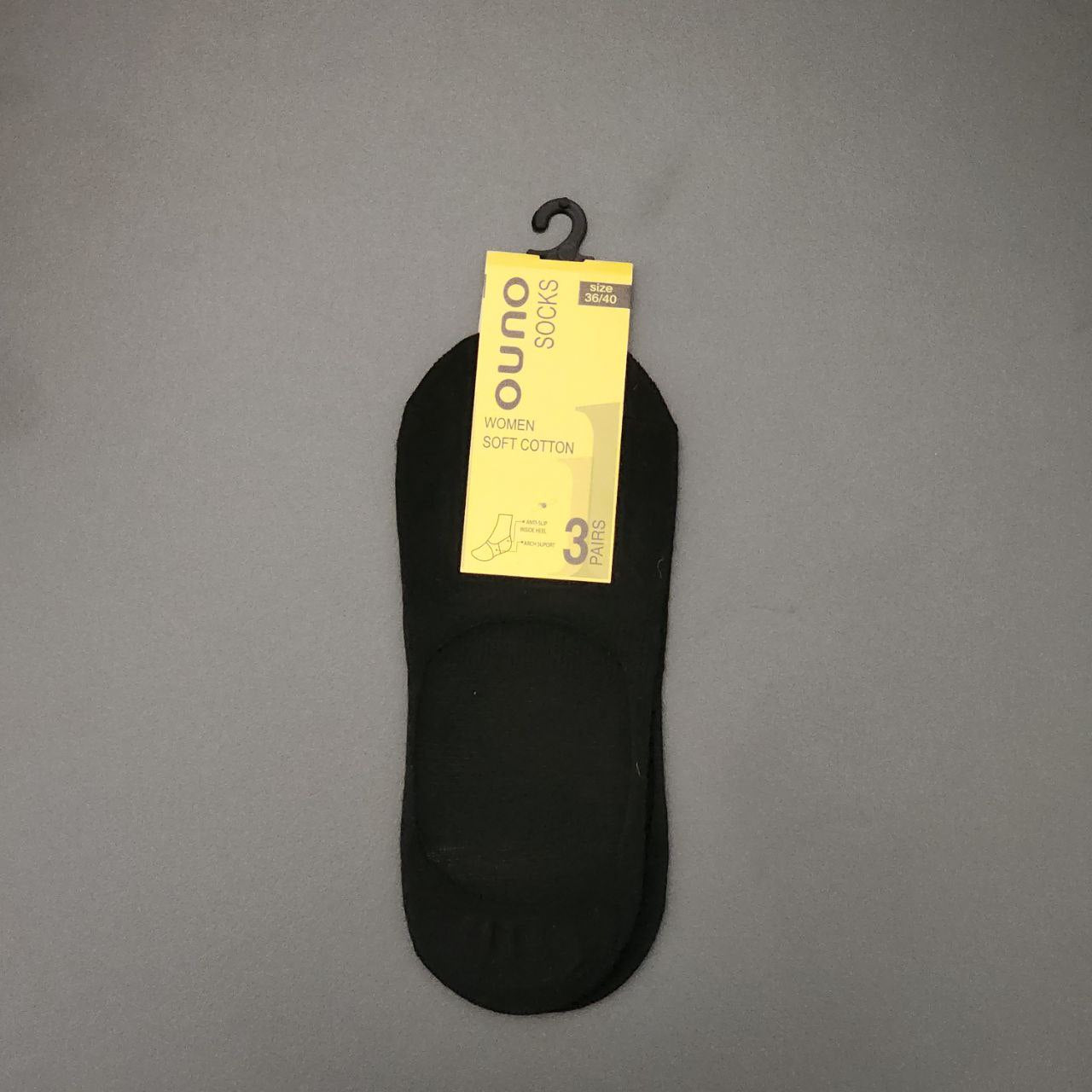 Short Socks Cotton For Women 3 Pairs Size 36-40