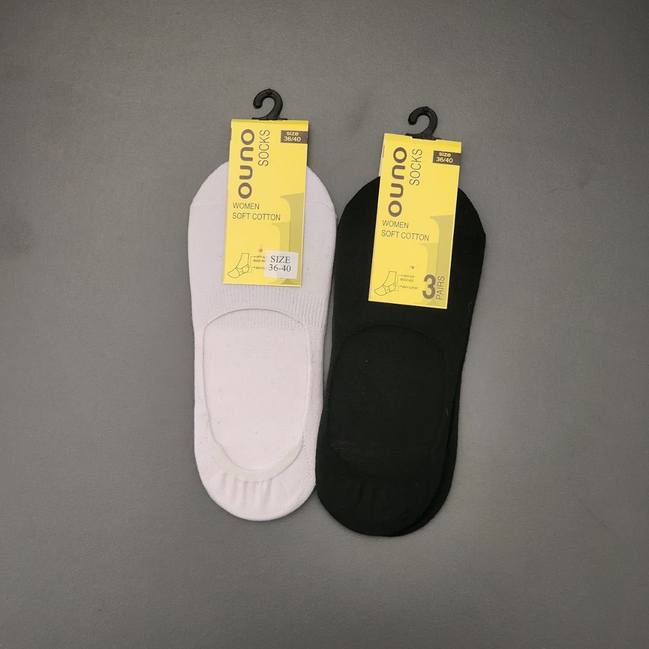 Short Socks Cotton For Women 3 Pairs Size 36-40