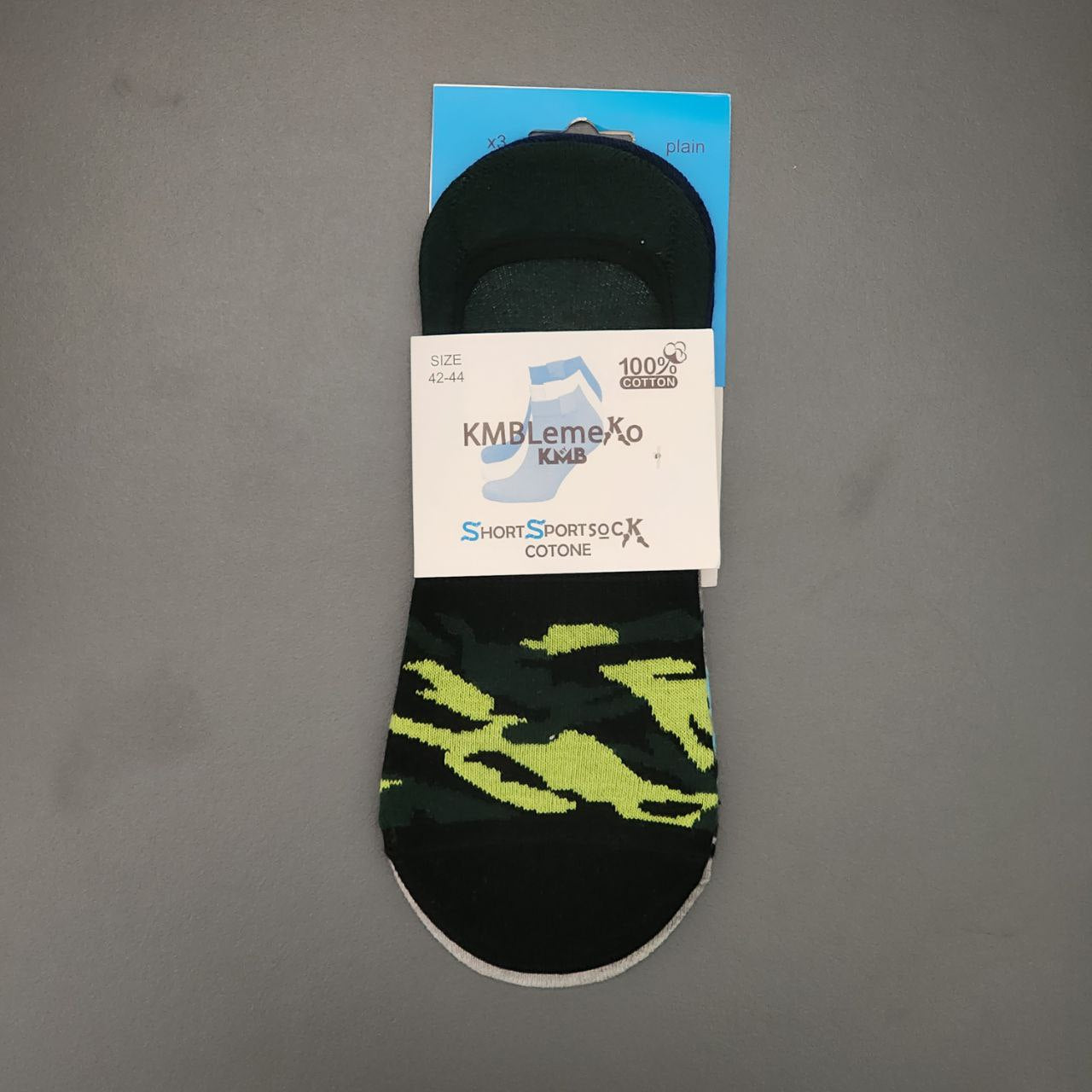 Short Socks Cotton Men 3 Pairs Set Size 42-44