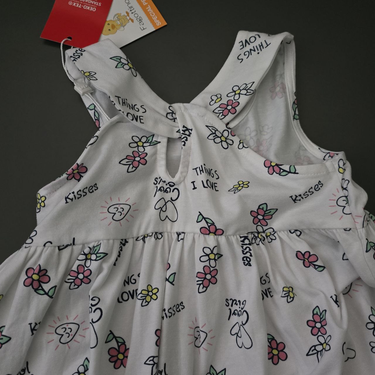COTTON 100% Dress Girly Design Size 2y