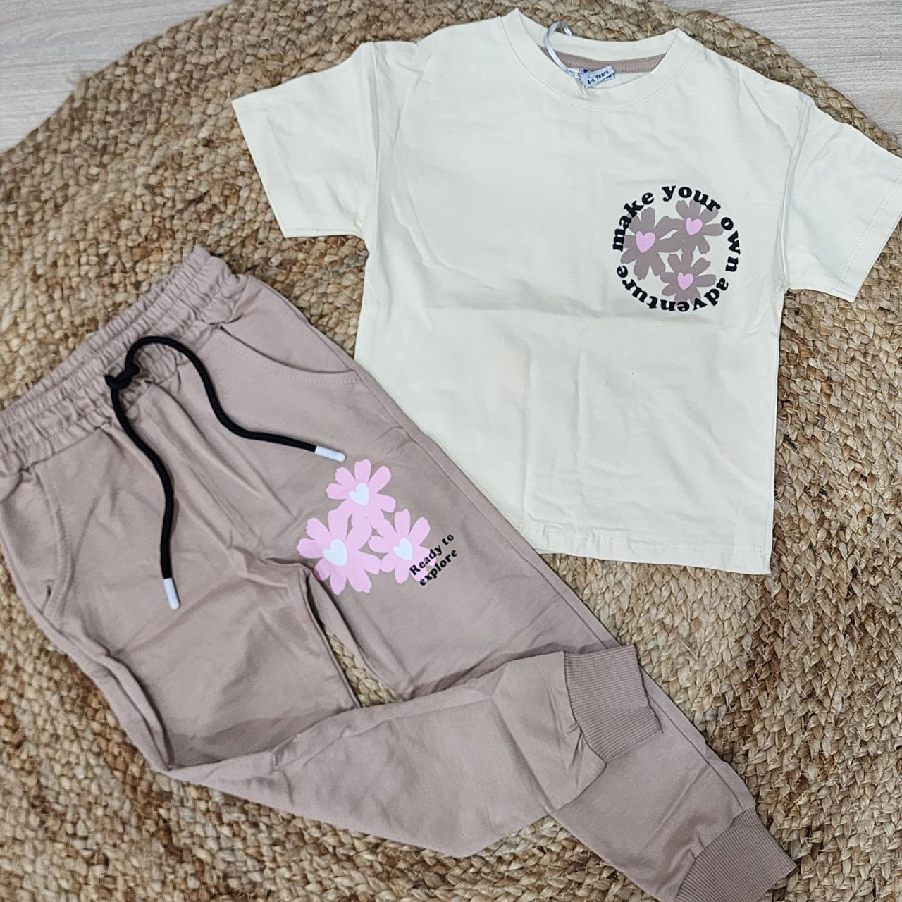 Outfit For Girls Flower Design Size 4-11y