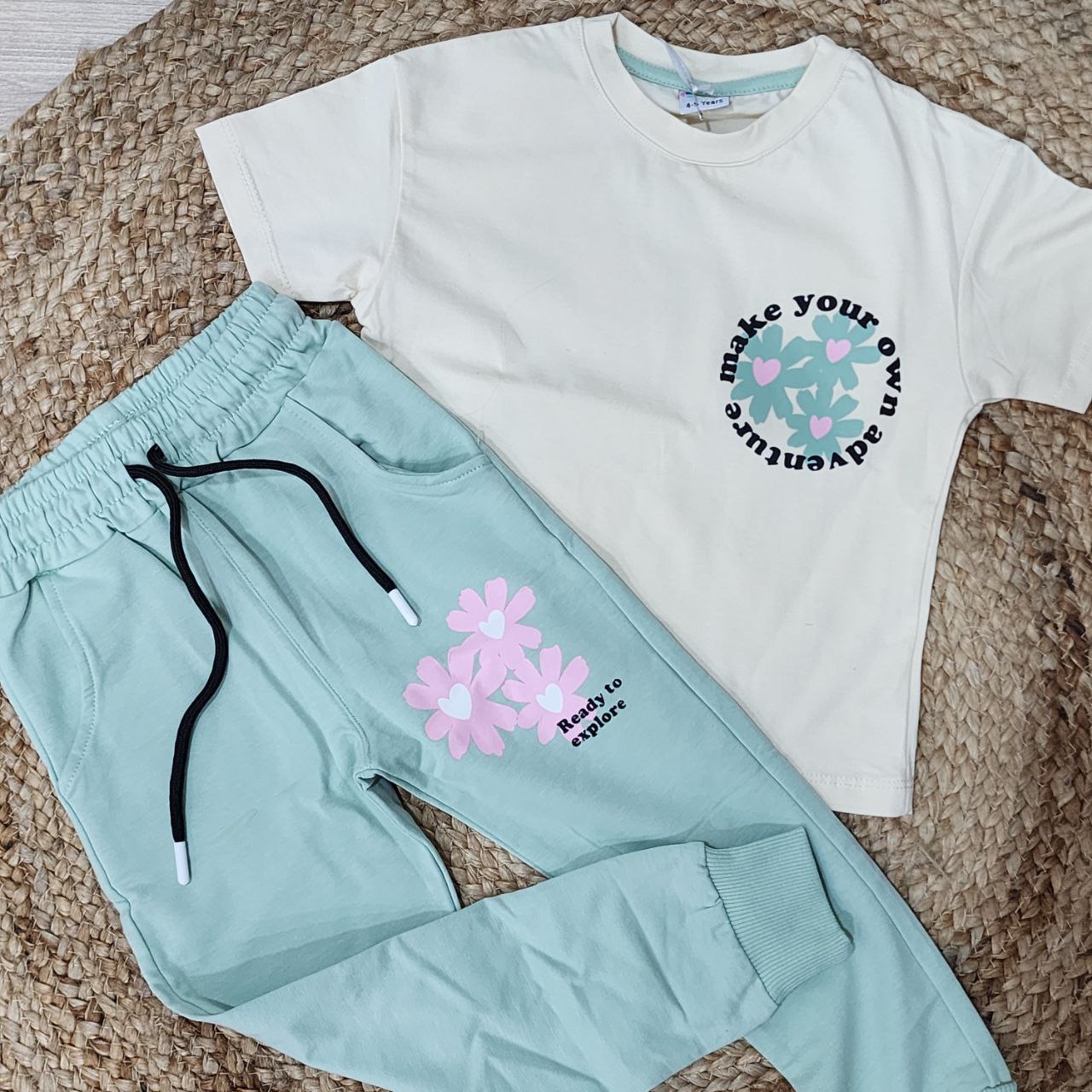 Outfit For Girls Flower Design Size 4-11y